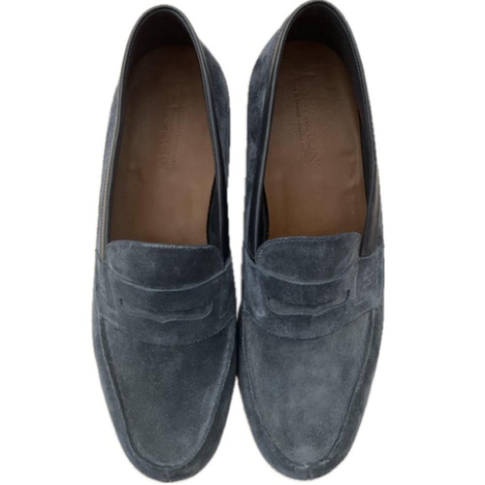 JM Weston Blue Suede Le Moc 11